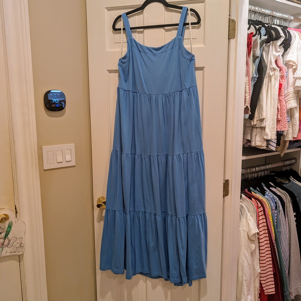 Lilly Pulitzer Miri Midi Dress Lunar Blue NWT Size Large